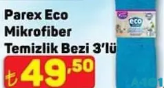 PAREX ECO MİKROFİBER TEMİZLİK BEZİ 3'LÜ